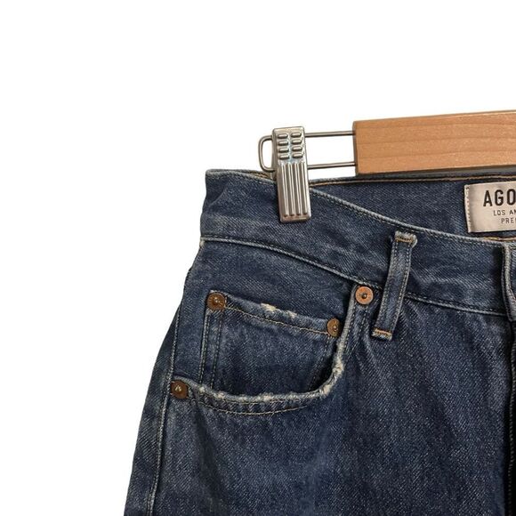 AGOLDE Remy High Rise Straight Wink Button Fly Distressed Jeans Size 25 - Picture 2 of 8
